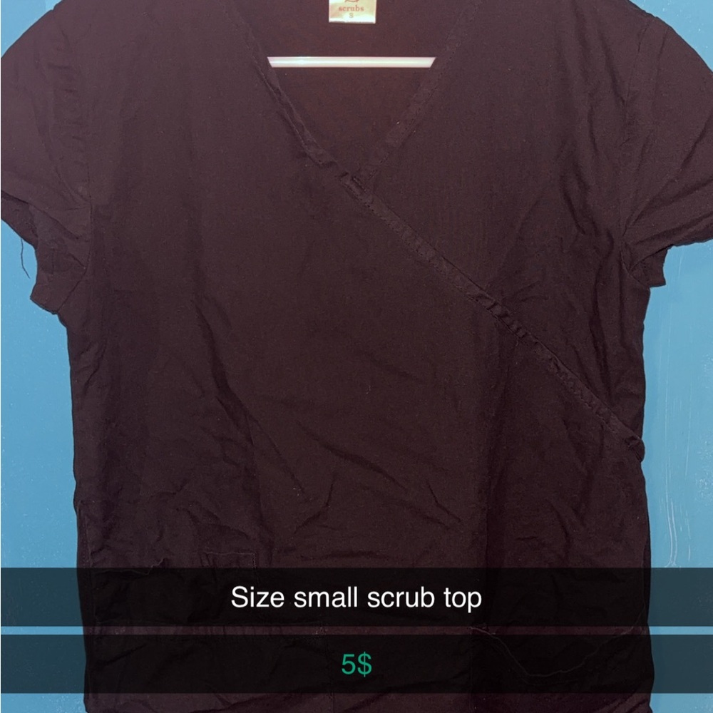 Brown and Red V-Neck Short Sleeve Tee